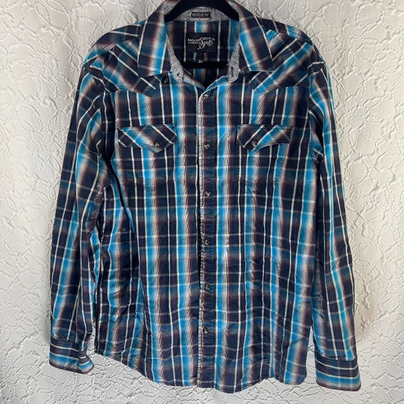 Moon shine spirit button up shirt, long sleeves - Picture 1 of 6